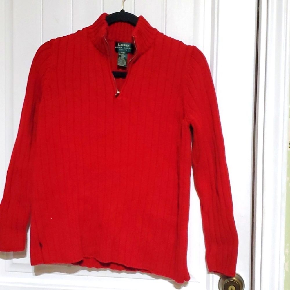 LAUREN RALPH LAUREN CSBLE KNIT TOP SIZEP/M